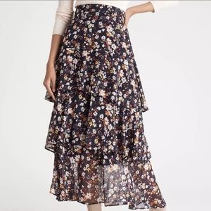 Floral Midi Skirt
